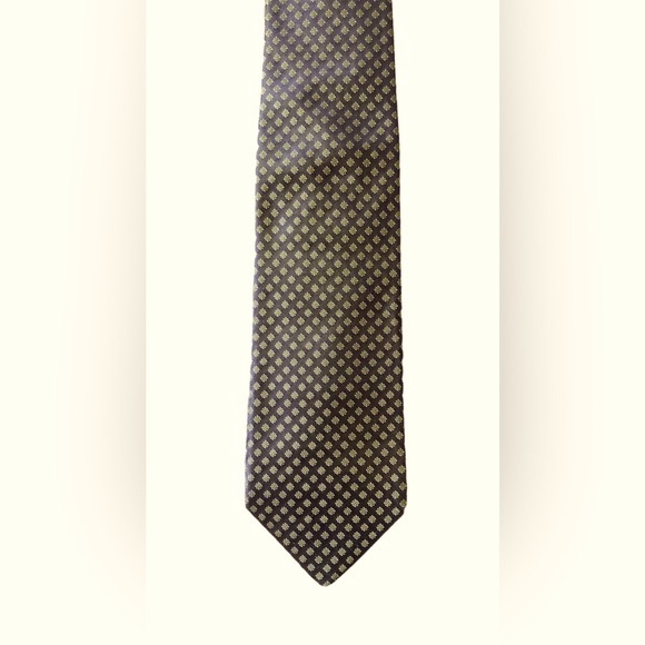 Boss Hugo Boss Silk Brown & Gold Tie - Made in Italy - Picture 2 of 7